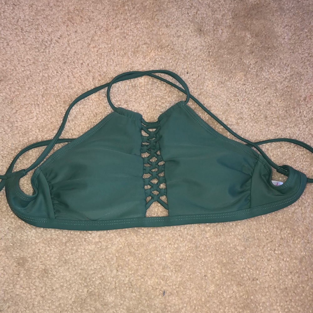Green bikini top